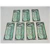 Image 1 : LOT OF 7 UNCIRCULATED 1967 CANADIAN 1 DOLLAR