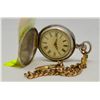 Image 1 : SILVER CASE HUNTER STYLE POCKET WATCH
