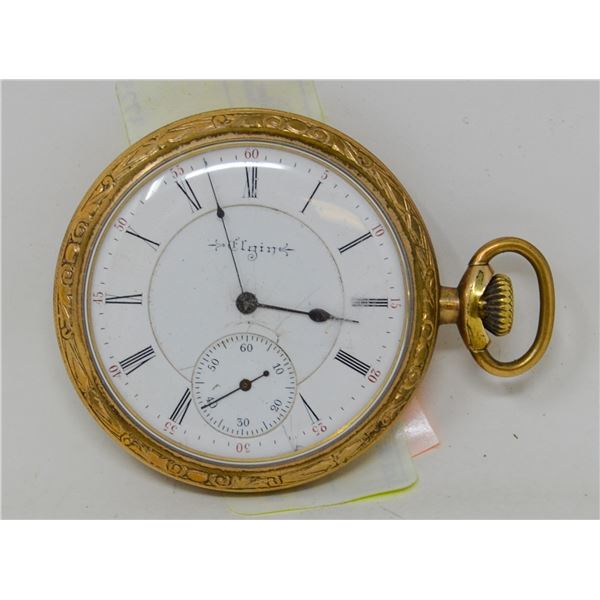 15J GOLD FILLED ELGIN POCKET WATCH
