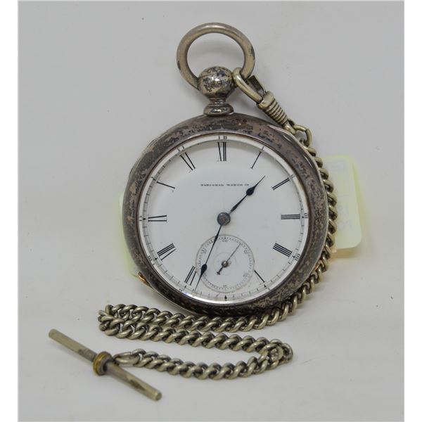 1800S COIN SILVER CASE NATIONAL POCKET WATCH
