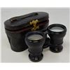 Image 1 : ANTIQUE PARISIAN OPERA GLASSES IN LEATHER CASE