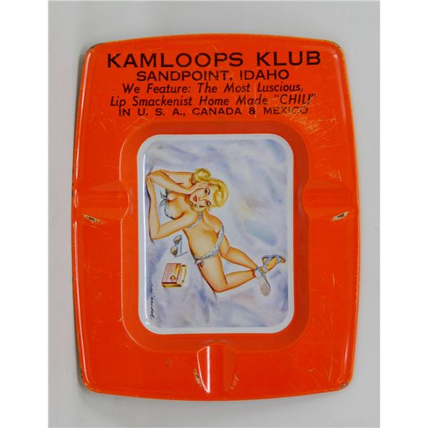 1950S PIN UP GIRL TIN ASHTRAY