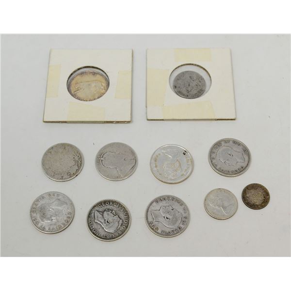 LOT OF ASSORTED SILVER VINTAGE COINS
