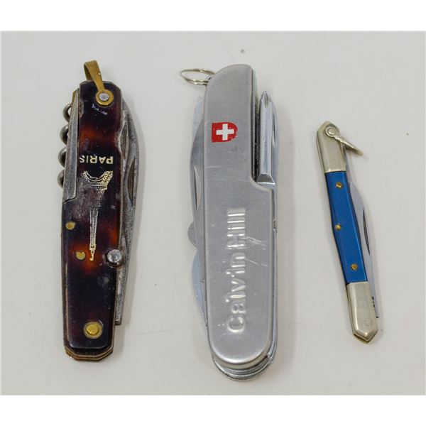 LOT OF 3 OLD POCKET KNIVES