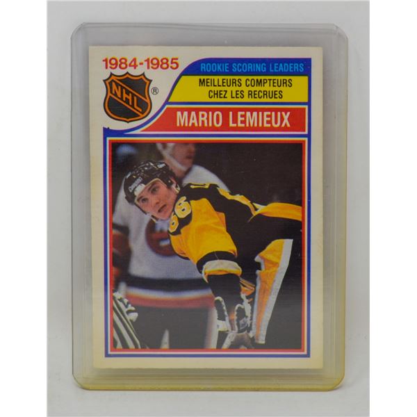 1985 MARIO LEMIEUX ROOKIE YEAR CARD