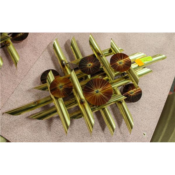 SIGNED MID CENTURY MODERN HANGING WALL ART