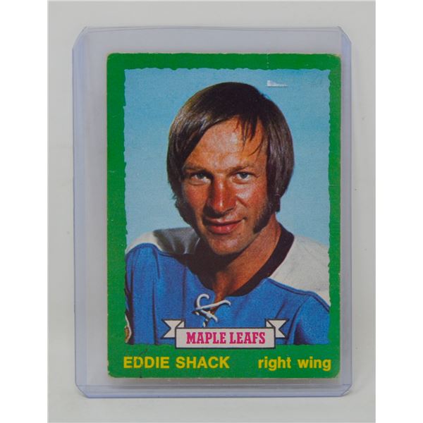 1973 EDDIE SHACK HOCKEY CARD
