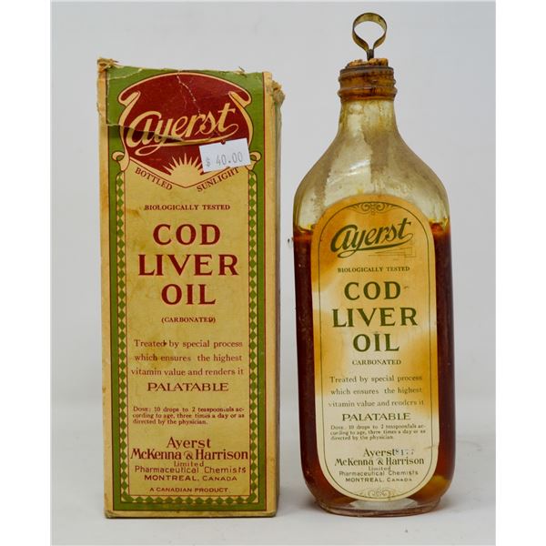 ANTIQUE MEDICINE BOTTLE WITH BOX