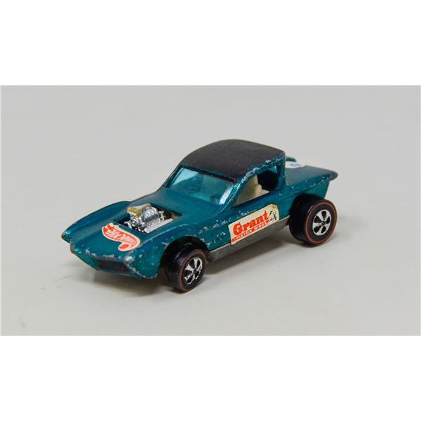 1968 HOT-WHEELS RED LINE PYTHON AQUA