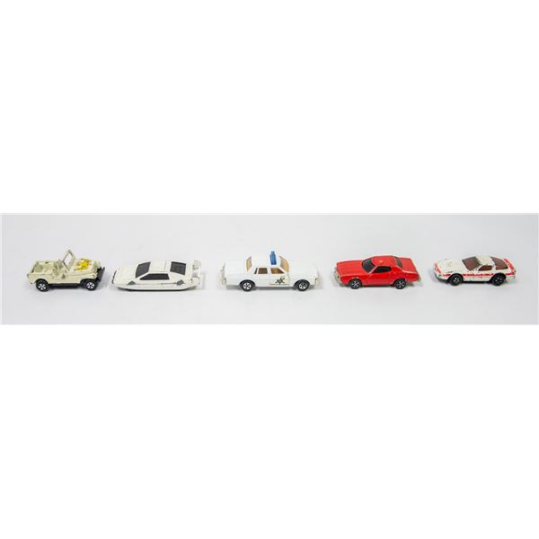 LOT OF 5 VINTAGE TV SHOW CARS