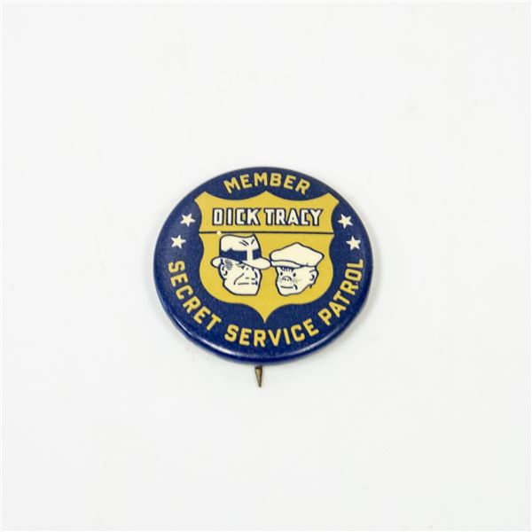 ANTIQUE DICK TRACY SECRET SERVICE PATROL PIN