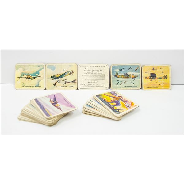WW2 CRACKER JACK BATTLE PLANES CARD PART SET
