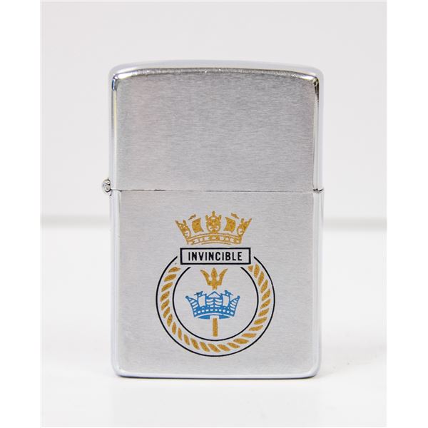 ZIPPO LIGHTER FROM AIRCRAFT CARRIER INVINCIBLE