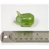 Image 2 : JADE HAND CARVED PIG SMALL