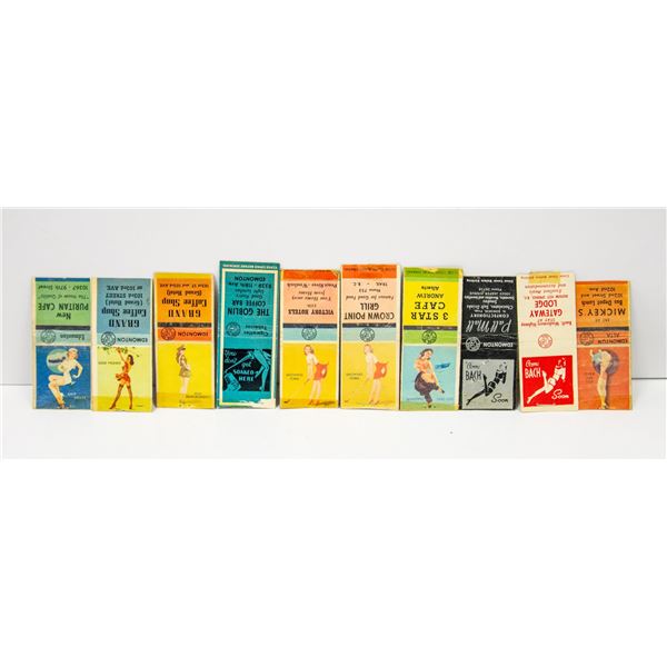 LOT OF PIN UP GIRL MATCHBOOK COVERS