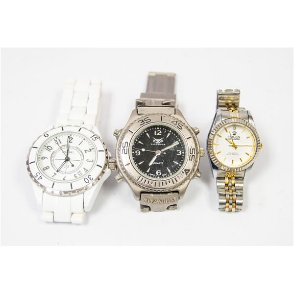 LOT OF THREE WATCHES AS IS