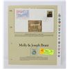 Image 1 : 24K GOLD LEAF CANADA DAY OF ISSUE STAMP SET MOLLY