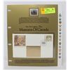 Image 1 : 24K GOLD LEAF CANADA DAY OF ISSUE STAMP SET