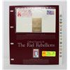 Image 1 : 24K GOLD LEAF CANADA DAY OF ISSUE STAMP SET RIEL