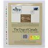 Image 1 : 24K GOLD LEAF CANADA DAY OF ISSUE STAMP SET DOGS