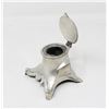 Image 1 : ANTIQUE SILVER TONED INKWELL WITH PEN