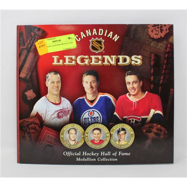 CANADIAN LEGENDS MEDALLION SET
