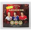 Image 1 : CANADIAN LEGENDS MEDALLION SET