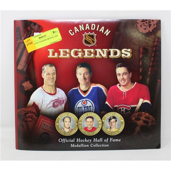 CANADIAN LEGENDS MEDALLION SET