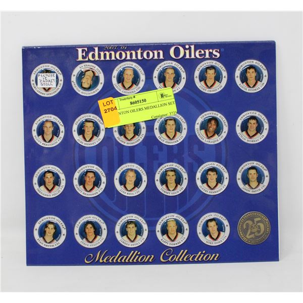 EDMONTON OILERS MEDALLION SET