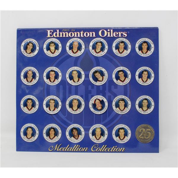 EDMONTON OILERS MEDALLION SET