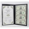 Image 1 : BOOK WITH 4 UNCUT US $1 BILLS WITH COA