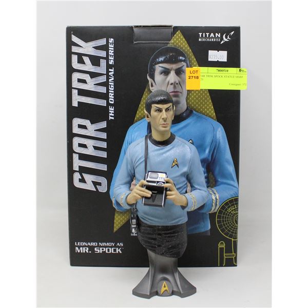 STAR TREK SPOCK STATUE MSRP $275