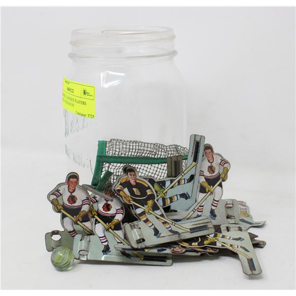 1950S METAL HOCKEY PLAYERS BOSTON CHICAGO NY