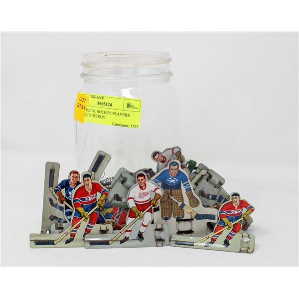1950S METAL HOCKEY PLAYERS TORONTO DETROIT