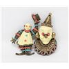 Image 1 : PAIR OF VINTAGE CLOWN PINS MADAME RAC ESTATE