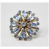 Image 1 : BLUE RHINESTONE BROOCH