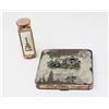 Image 1 : VINTAGE COMPACT AND LIPSTICK HOLDER