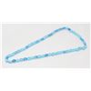 Image 1 : BLUE GLASS BEADED NECKLACE