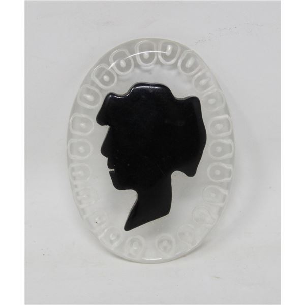 VINTAGE FIGURAL PROFILE BROOCH