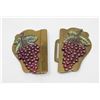 Image 1 : VINTAGE GRAPE THEME BUCKLE CLASP