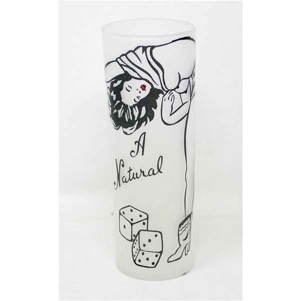 1940S PIN UP GIRL TUMBLER GLASS