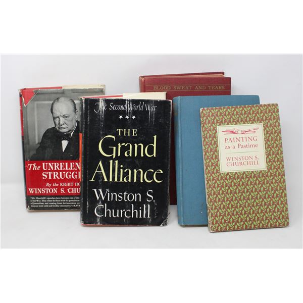 LOT OF BOOKS BY WINSTON CHURCHILL