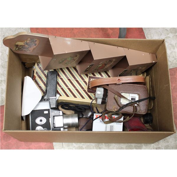 LOT OF 8MM MOVIE CAMERAS AND MORE