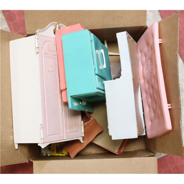 LARGE LOT OF VINTAGE BARBIE FURNITURE