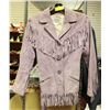 Image 1 : 1970S LADIES LEATHER FRINGE JACKET SIZE S