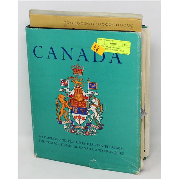 LARGE CANADIAN STAMP COLLECTION SOME VERY OLD