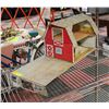 Image 1 : ANTIQUE TIN TOY BARN WITH ACCESSORIES