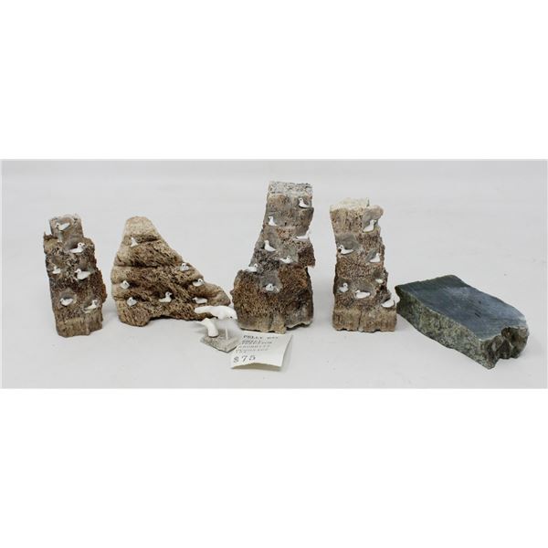 ASSOTED PELLY BAY INUIT BONE CARVINGS