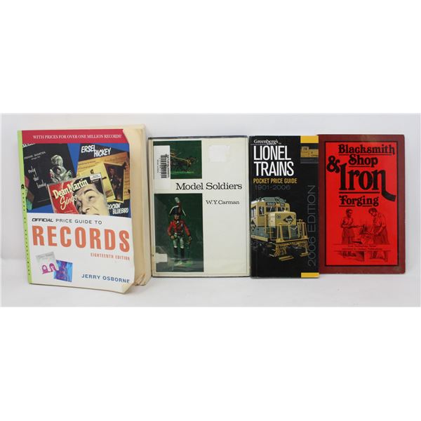 LOT OF 4 ASSORTED COLLECTOR REFERENCE BOOKS