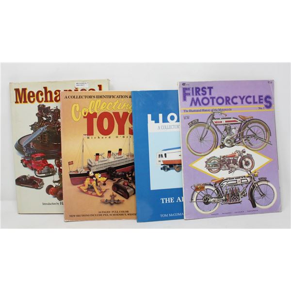 LOT OF 4 ASSORTED COLLECTOR REFERENCE BOOKS